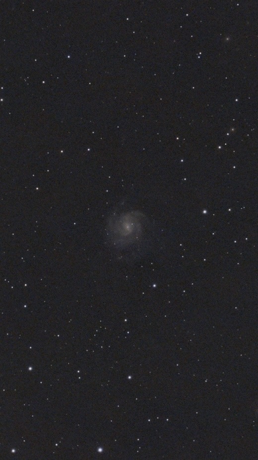 The Pinwheel Galaxy enhanced with the Seestar app